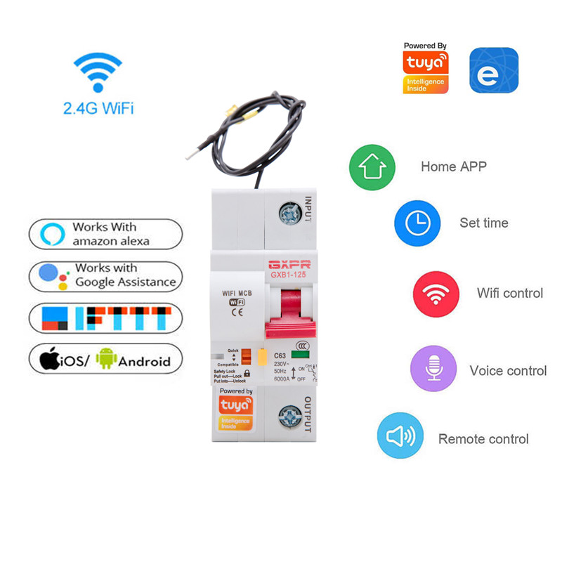 Buy GXB1-125 WiFi Circuit Breaker Directly from the Factory | Tuya Compatible