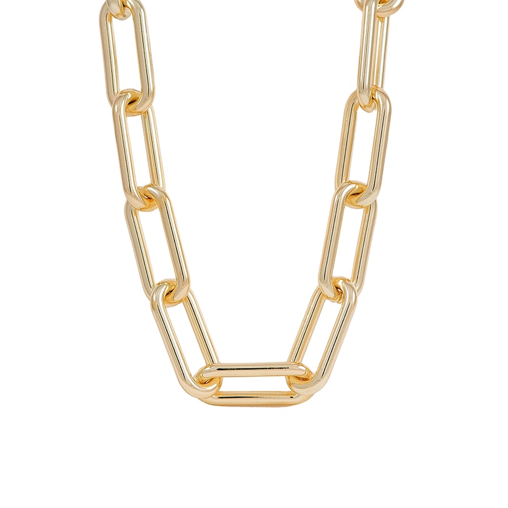 18K Gold Long Link ChainNecklace