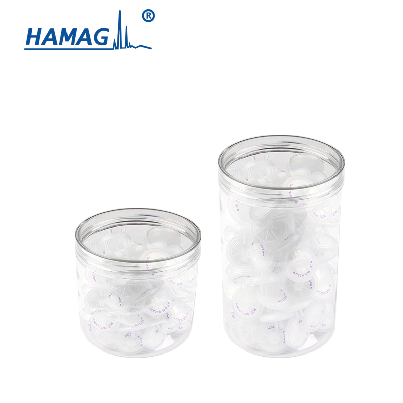 Factory Direct: HAMAG 13mm Hydrophobic Pore Size 0.22um Disposable Syringe Filters for Lab | Sterile Nylon & PTFE Construction