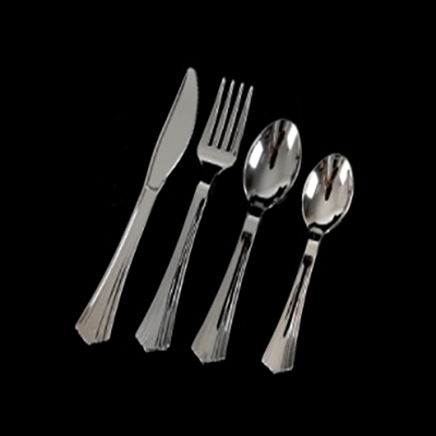 Factory Direct: Premium Disposable Plastic Silver Cutlery for Dinner