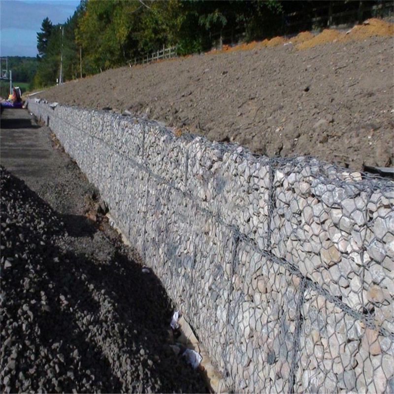 Factory Direct: Galvanized <a href='/gabion/'>Gabion</a> Fence - 8x10cm Mesh, 3.05mm Wire