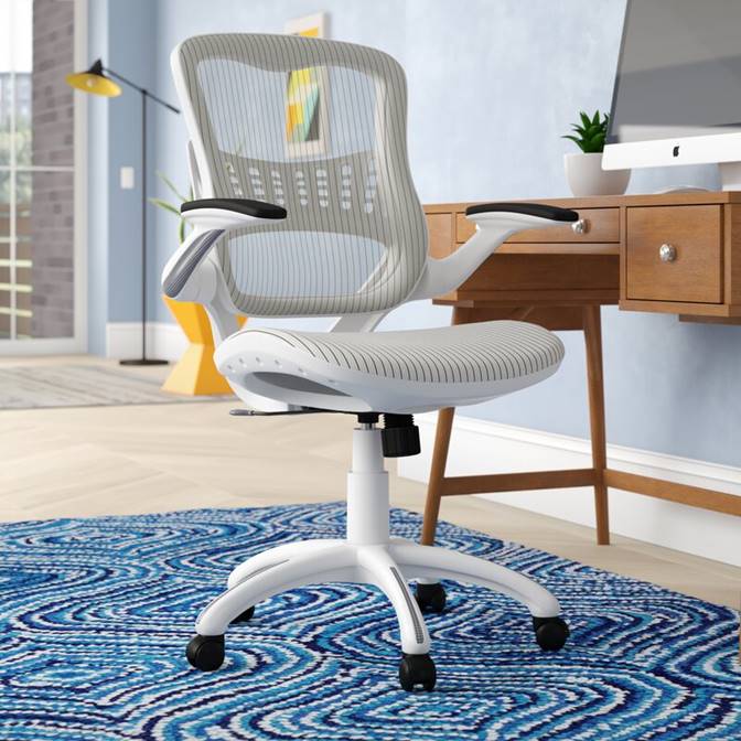 White High Back Chairs for Office