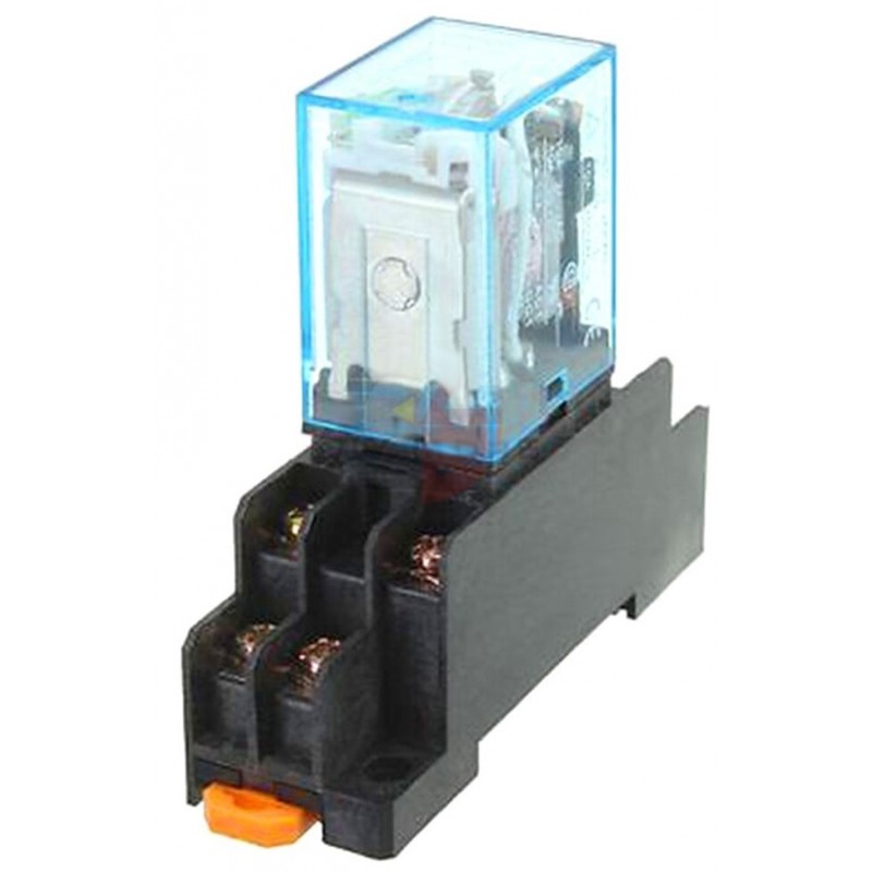 Relay: 2 Pole, Screw Terminal, Din Rail, Imax = 25A  Hong Ngc Electric