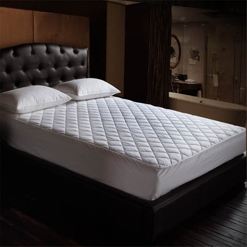 Luxury Quilted Cotton Euro Single Mattress Protector | Soak&Sleep