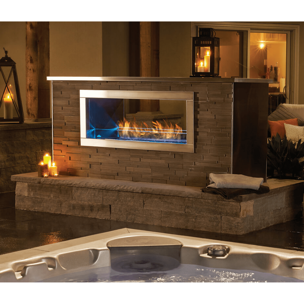 Outdoor Stone Fireplace Tags : Contemporary Fire Pit 48 Ring. Gas Parts. ~ Maydey