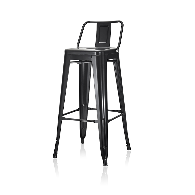 Manufacturer of Modern Minimalist Metal <a href='/bar/'>Bar</a> Stools with Backrest | XRB-2005-B