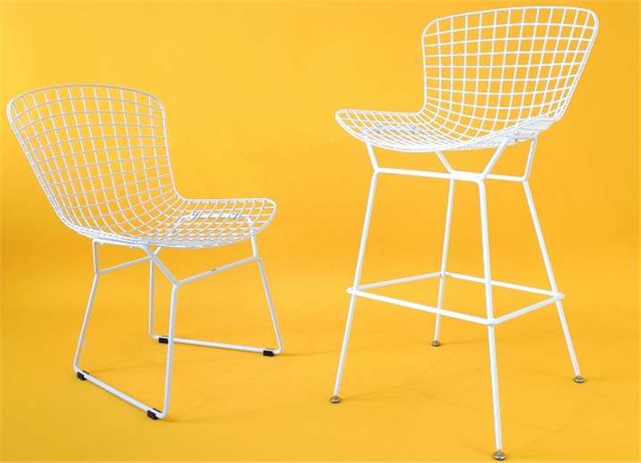 Top seller Industrial style modern mesh steel design a metal wire side dining chairs/Nordic style luxury dining chair/outdoor chair/coffee chair