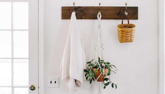 small plastic hanging planters