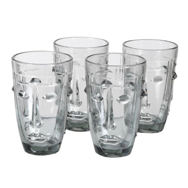 Smoke Glasses (Set of 4) | KM Home