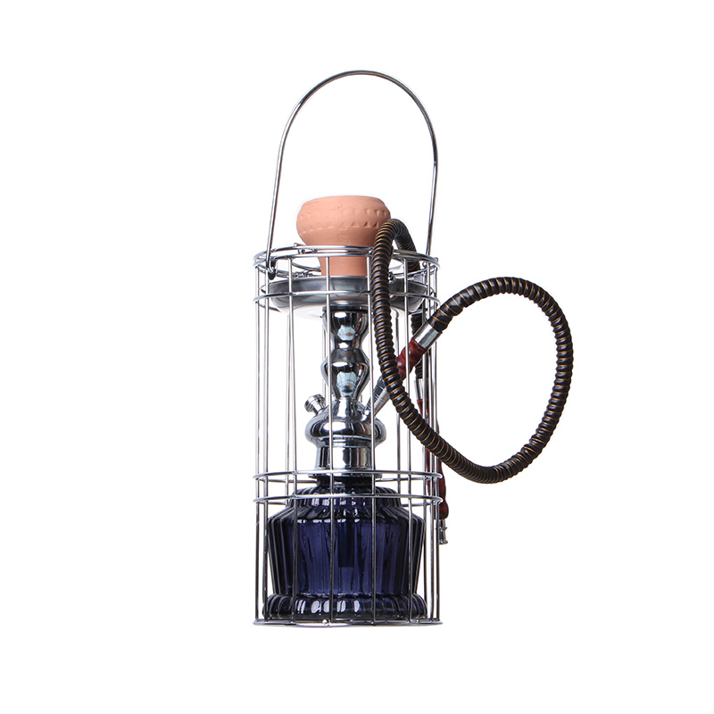 Factory Direct Caged <a href='/hookah/'>Hookah</a> Shisha Set with Single Hose - Top-Quality and Affordable