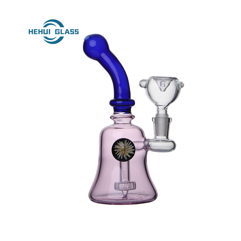 HEHUI FOLOWER HAND GLASS BONG