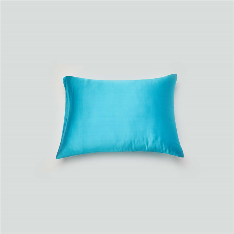 Factory Direct: Custom Printed Mulberry Silk Pillowcase - Lake Blue with Hidden Zipper for a Luxurious Sleep Experience