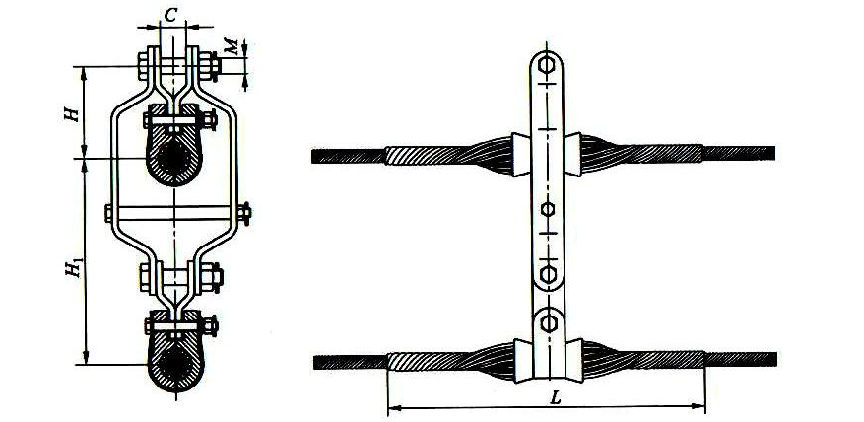 Single Suspension String For Two Bundle Conductor