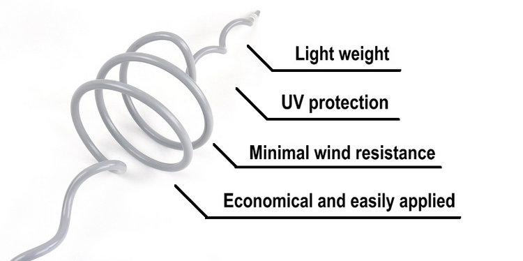 PVC helical avian flight diverter（11）