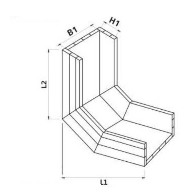 Polymer Alloy plastic （PVC ）Vertical Left Top Elbow with the chemical structure of  whisker modified