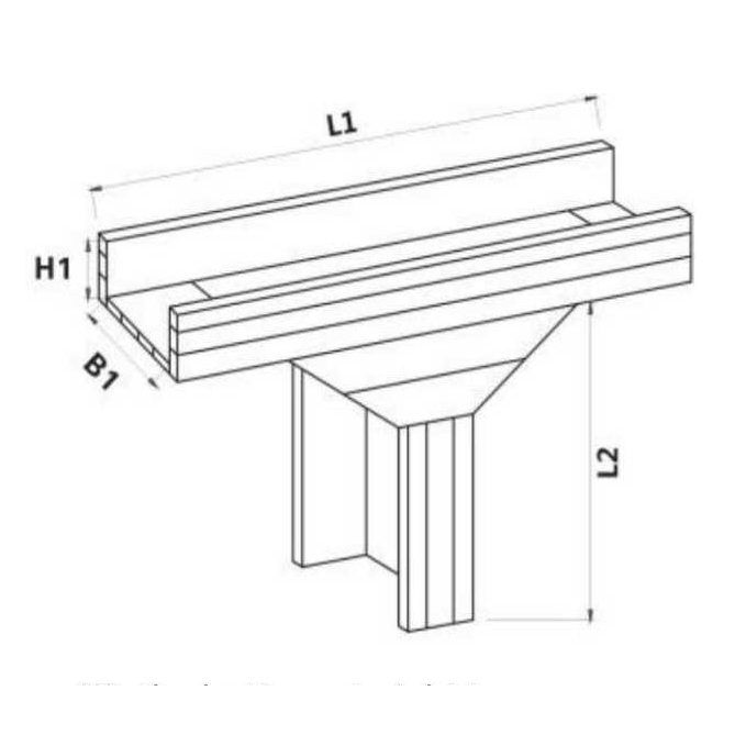 Polymer Alloy plastic （PVC ）Bottom Straight Tee with the chemical structure of  whisker modified