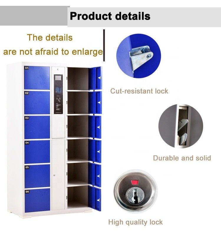 宝蓝 存包柜 12 doors safe locker HG-KDG-24 (2)