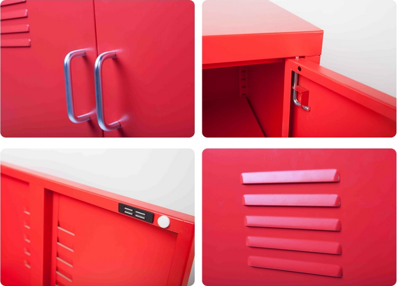 细节HG-4DX-2-tier-swing-door-shoe-cabinet