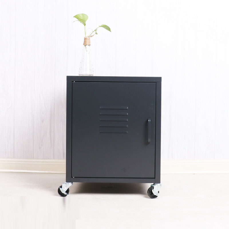 黑HG-01-single-door-bedside-nightstand