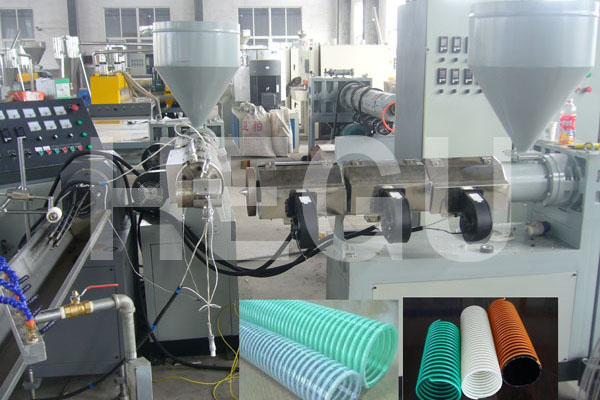 PVC pipe machine  PVC spiral hose making machine