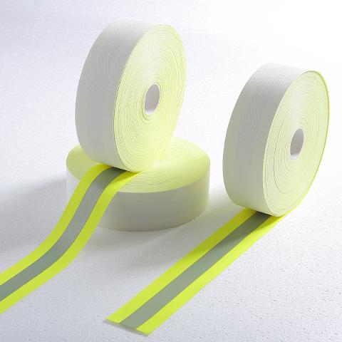 High Visibility Flame Retardant Warning Safety Strip Reflective Fabric Tape  for Clothes - China Flame Retardant Fabric, Reflective Fabric