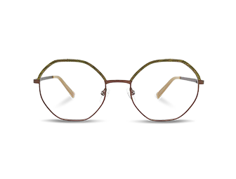 Women Optical Hexagon Shape Fashion Metal <a href='/eyeglasses/'>Eyeglasses</a> Frames