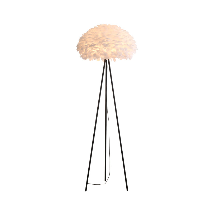 HITECDAD New Modern Style Tripod Feather Floor Lamps