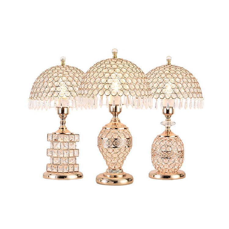 Factory Direct: HITECDAD Crystal Table Lamps for Traditional Bedroom Art Décor