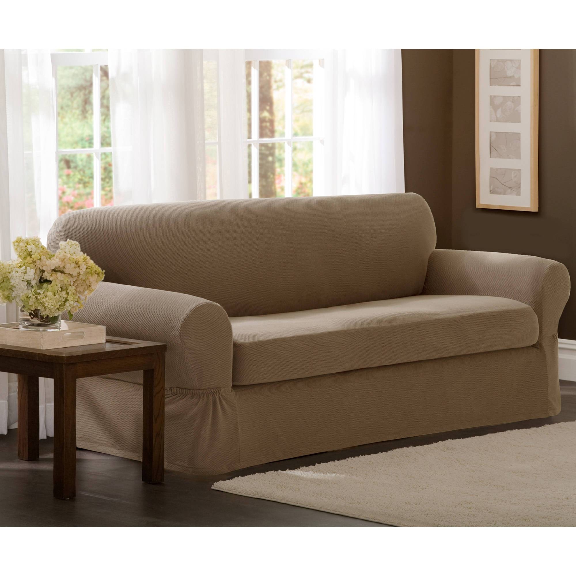 SLIPCOVERS COUCH COVERS ONE PIECE SOFA SLIPCOVER EASY