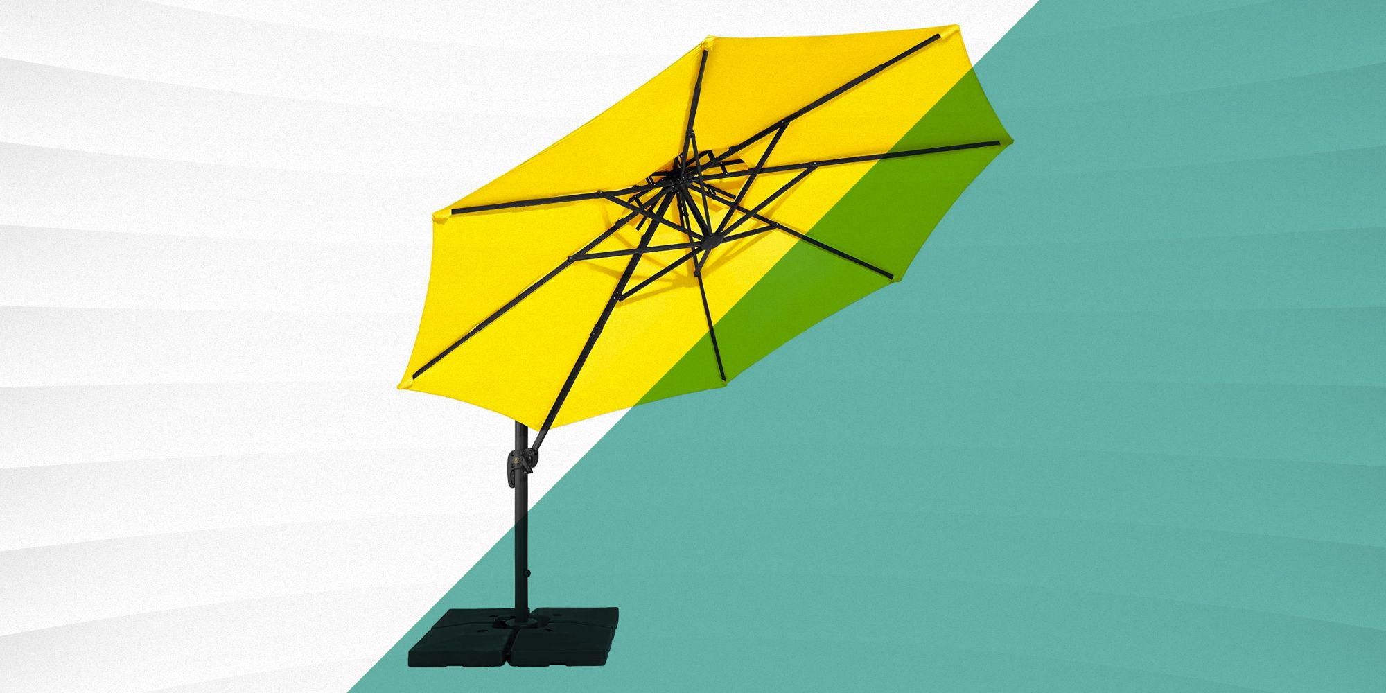 UMBRELLAS - Bimini <a href='/cantilever-umbrella/'>Cantilever Umbrella</a> (11ft Octagon) - Sunbrella Acrylic Antique Beige
