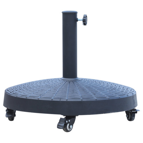 <a href='/patio-umbrella/'>Patio Umbrella</a> Base with Wheels, Heavy-Duty Stand Resin Weights for Ou