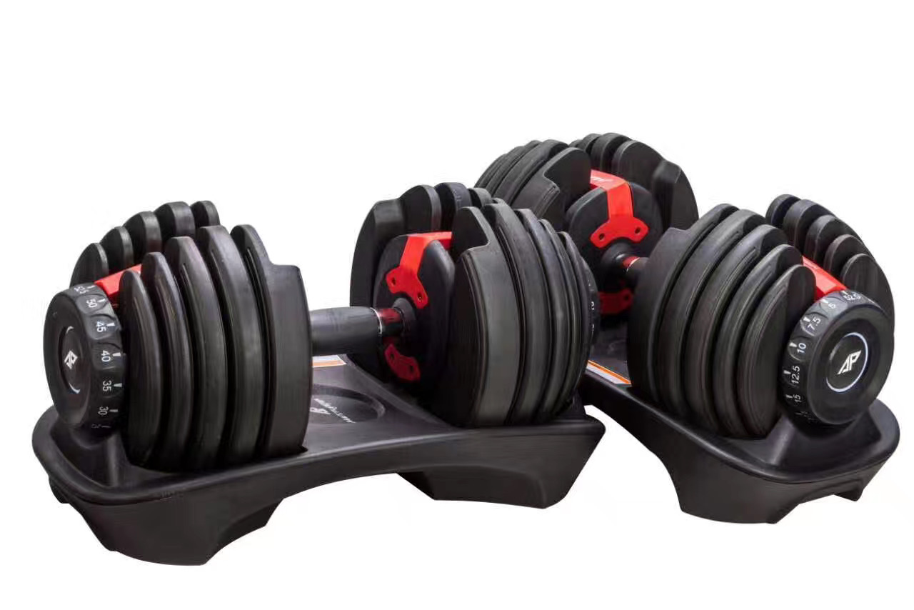 gym equipment weight lifting 24kg  adjustable dumbbell set for sale