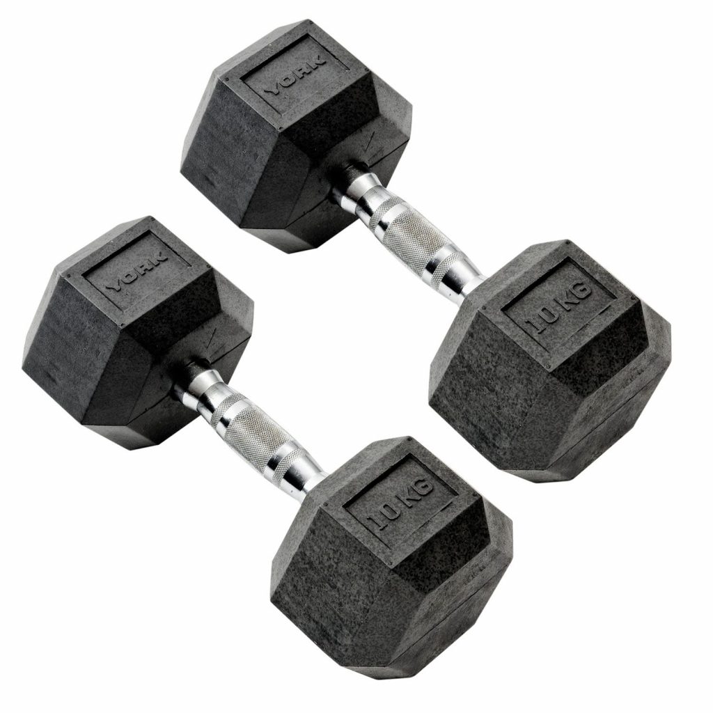 Rubber Hex Dumbbell | Rogue Fitness