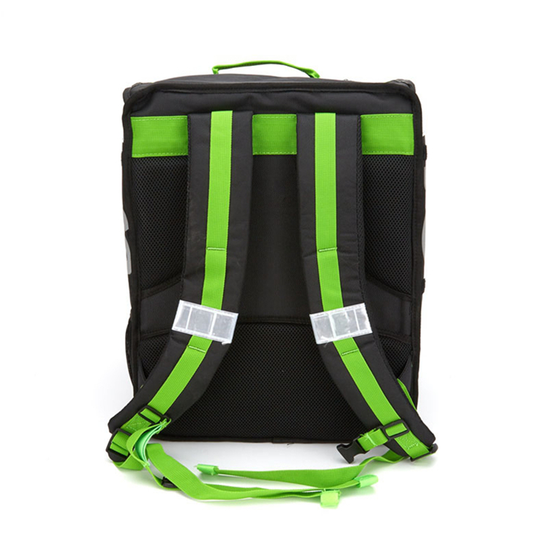 Factory Direct: 45L Expandable <a href='/food-delivery-backpack/'>Food Delivery Backpack</a> with 4 Cup Holder, 14” Pizza Bag, Reflective Strip, Insulated Bag for Uber Eats & More!