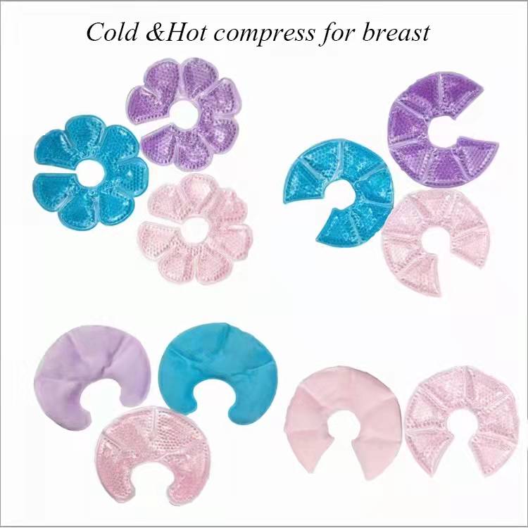 Cold and hot breast compress pad gel bead <a href='/ice-pack/'>ice pack</a> nursing pain relief for mastitis