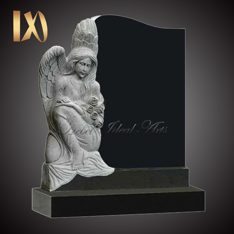 Factory cost sitting angel design Headstone&monument for sale