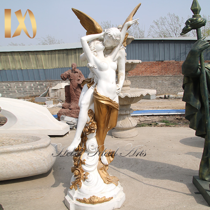 Fibergalss material Cupid statues for sale