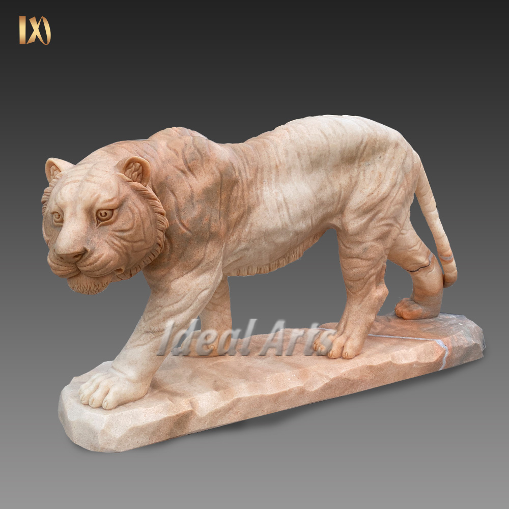 factory customized outdoor life size stone marble animal tiger statues <a href='/sculptures-for-sale/'>sculptures for sale</a>