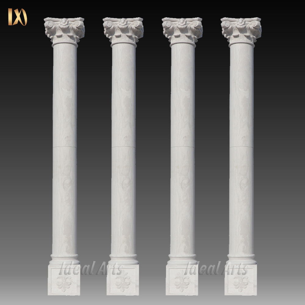 decorative white marble roman columns stone marble <a href='/balcony-pillar-design/'>balcony <a href='/pillar-design/'>pillar design</a></a> for sale