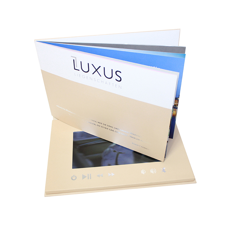 Get High-Quality <a href='/video-booklet/'>Video Booklet</a>s from Leading Factory - LUXUS A5 CMYK Printing Mailers for Commercial Use