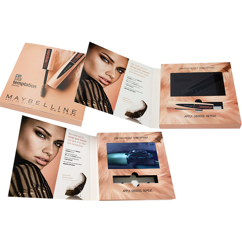 Manufacturer of Total Temptation A5 Advertising <a href='/video-booklet/'>Video Booklet</a>s with LCD Screen - Customizable designs and Slots Offered - Factory Direct Prices!