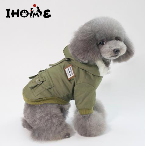 Pet Clothes, Dogs And Cats Luxury Clothing Winter-and-Autumn, Military Cotton-padded pet Clothing, dog thick clothes winter