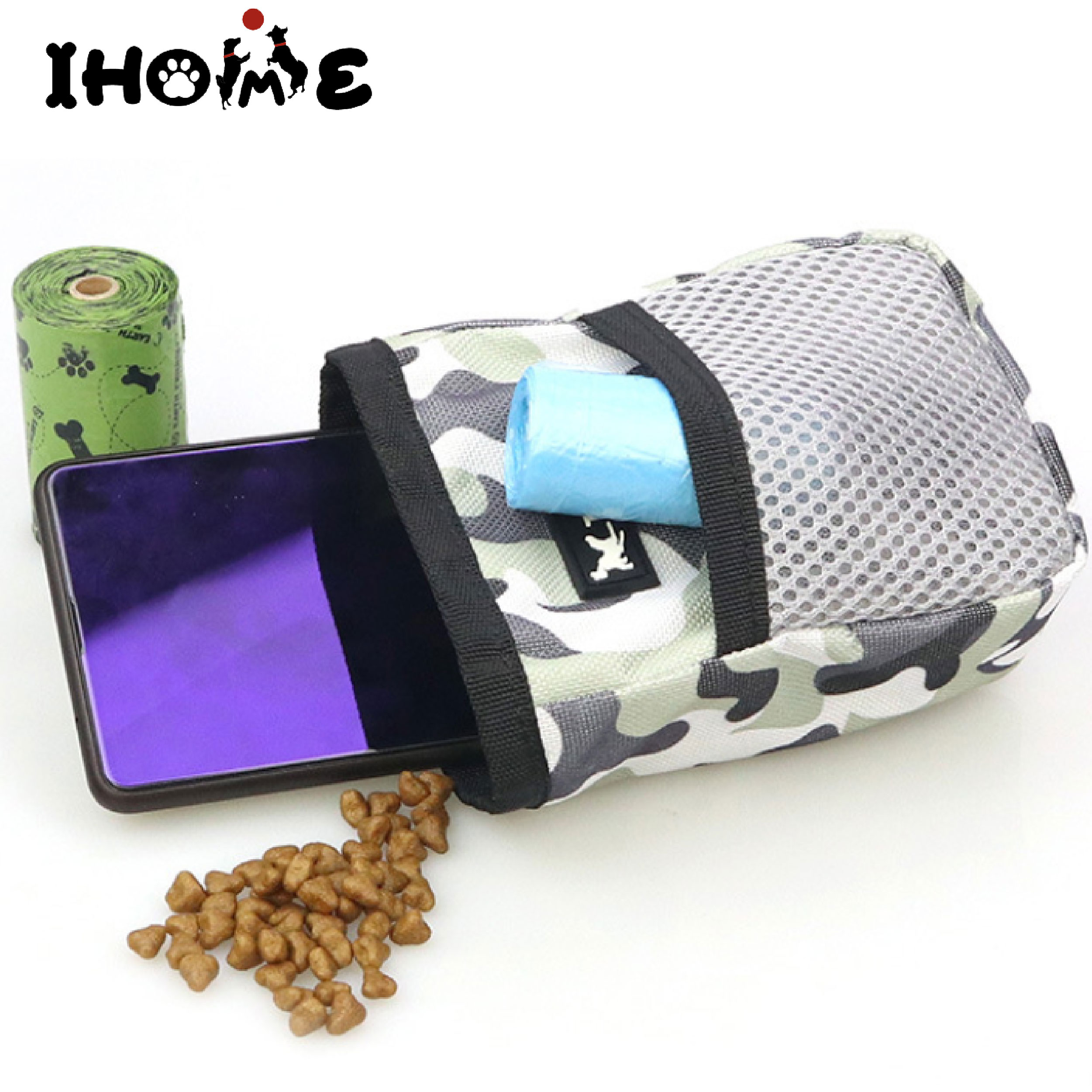 Small Size Pet Train Pouch, Large Capacity Dog Treat Pouch, Portable Detachable Training Pet Dog Treat Bag 