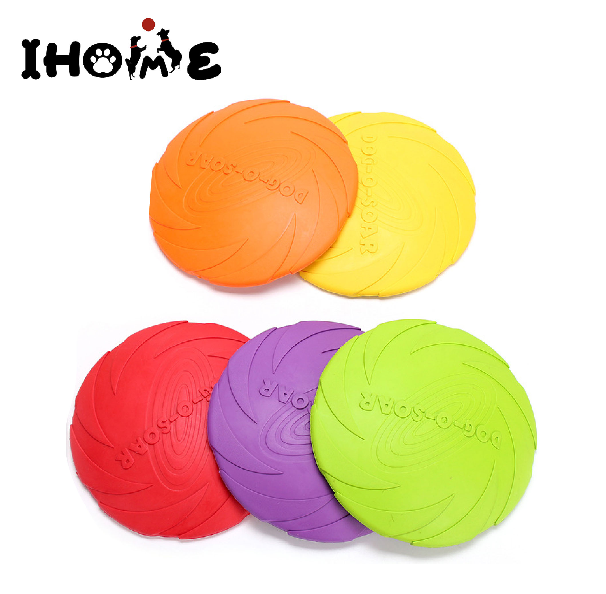 Dog Frisbee Flying Disc-Pet Interactive Toy, Training Flyer,Fda Standard Pet Frisbee,colourful dog frisbee