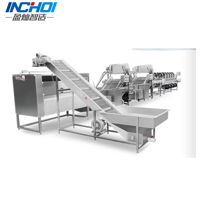 Factory-Direct Air Bubble Processing Line: Root Leafy Vegetable 2-in-1 Washer & Dehydrator