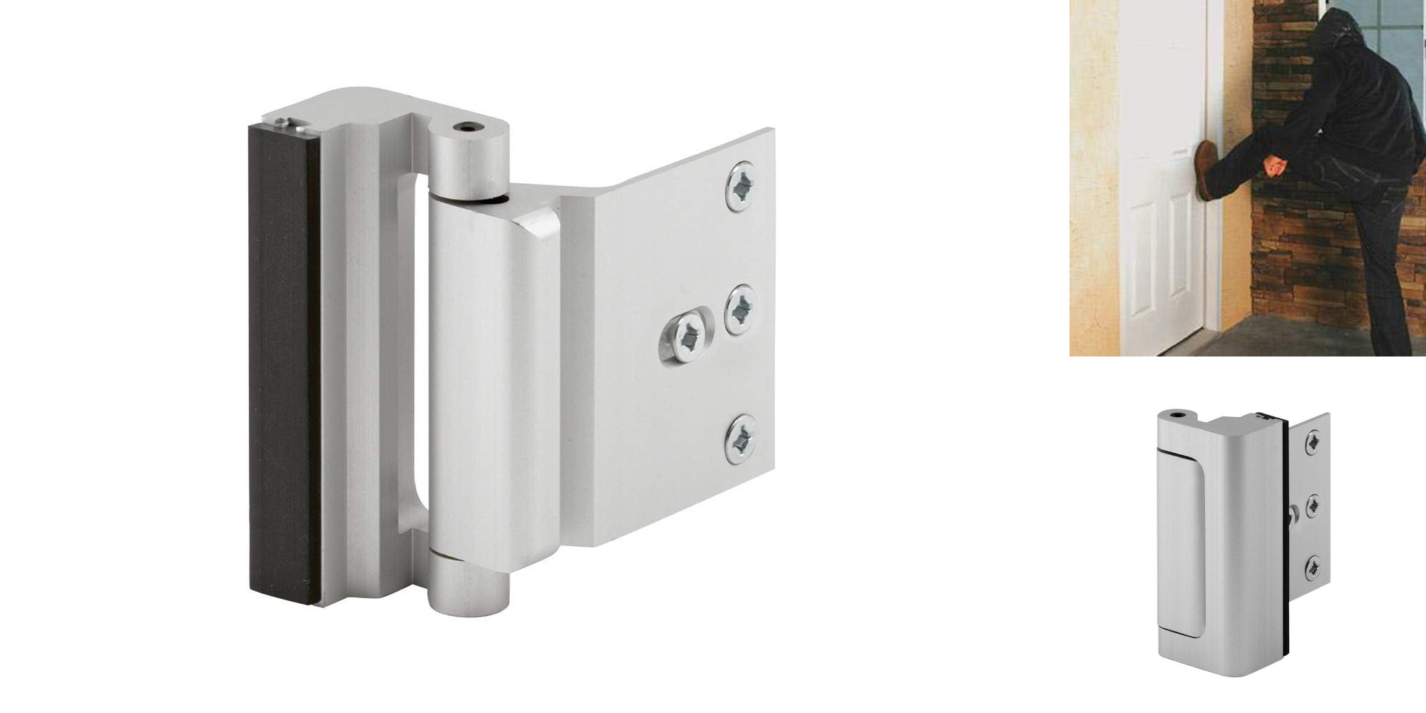 Defender Security U 11325 Door Reinforcement Lock for $12