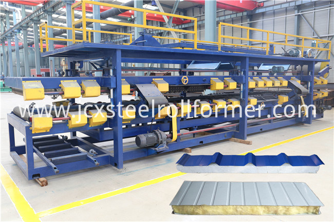 Rockwool Polyurethane EPS Sandwich Panel Production Machine Line