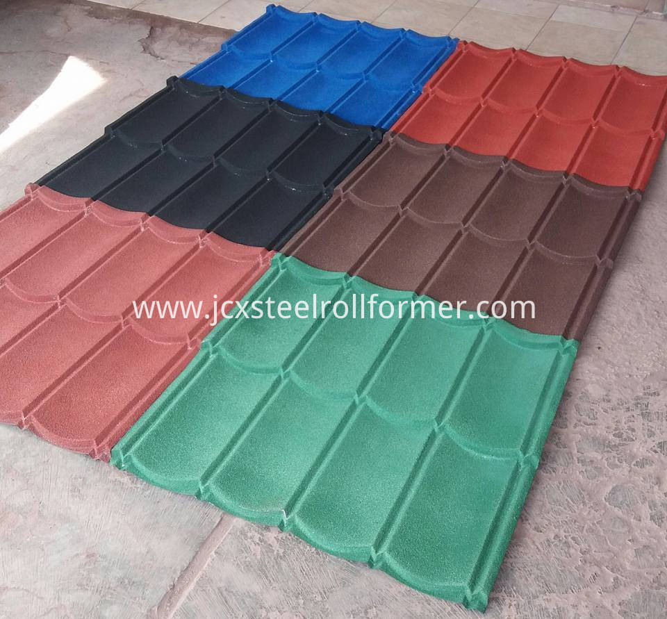 Color Coated Roof Tile Making Machine