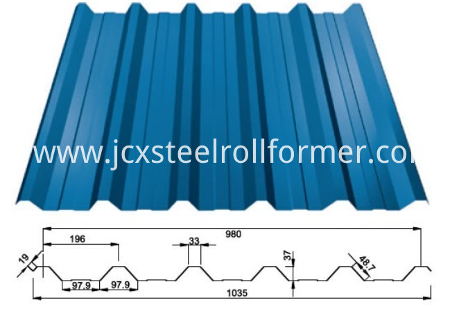 Trapezoidal Sheet Roll Forming Machine-Roof Profile Forming Machine