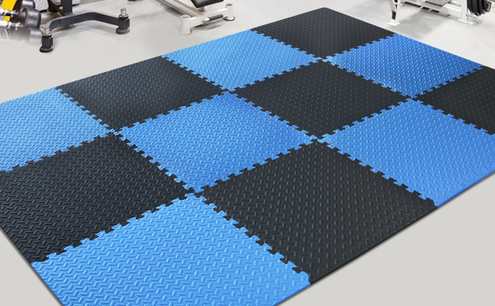 Gym Mat Exercise Mats Puzzle Foam Mats Gym Flooring Mat Interlocking Foam Mats with Foam Floor Tiles